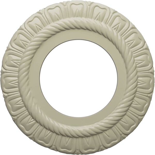 Ekena Millwork Claremont Ceiling Medallion (Fits Canopies up to 5 5/8"), 9"OD x 4 1/2"ID x 1/2"P, Clear Yellow CM09CLCYF - main